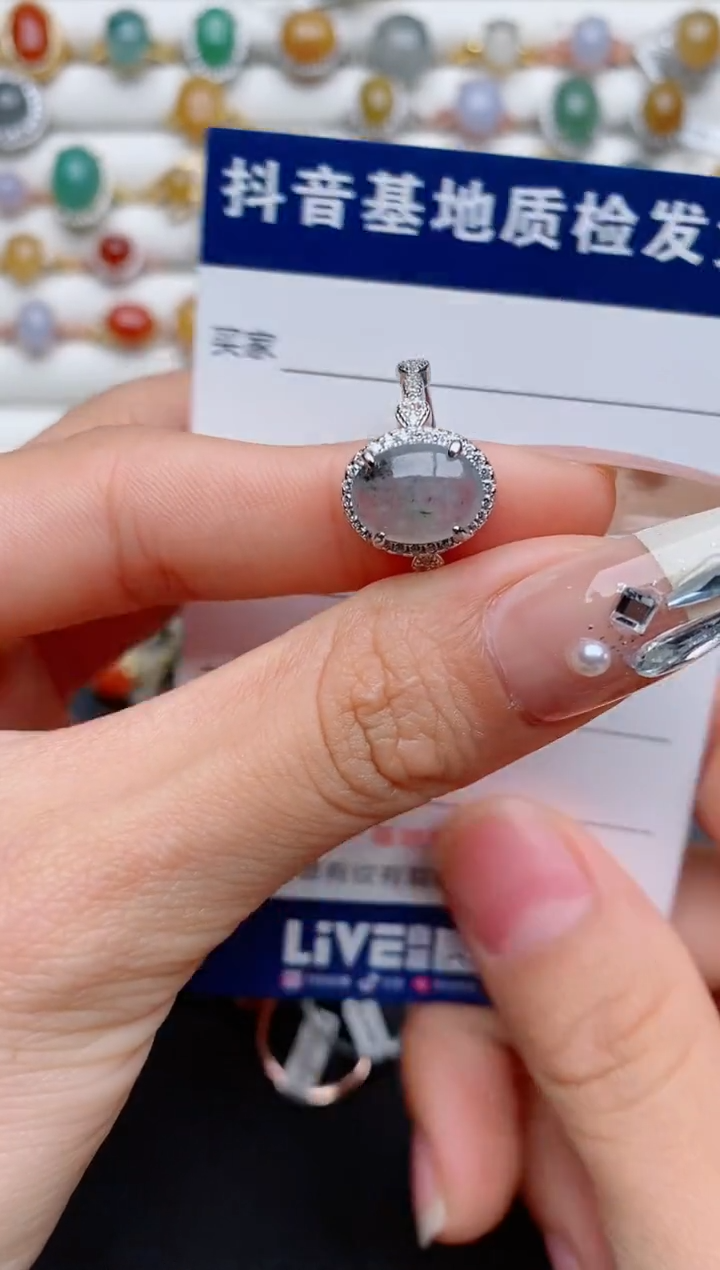 【闪购商品】翡翠戒指银S925镶嵌...........