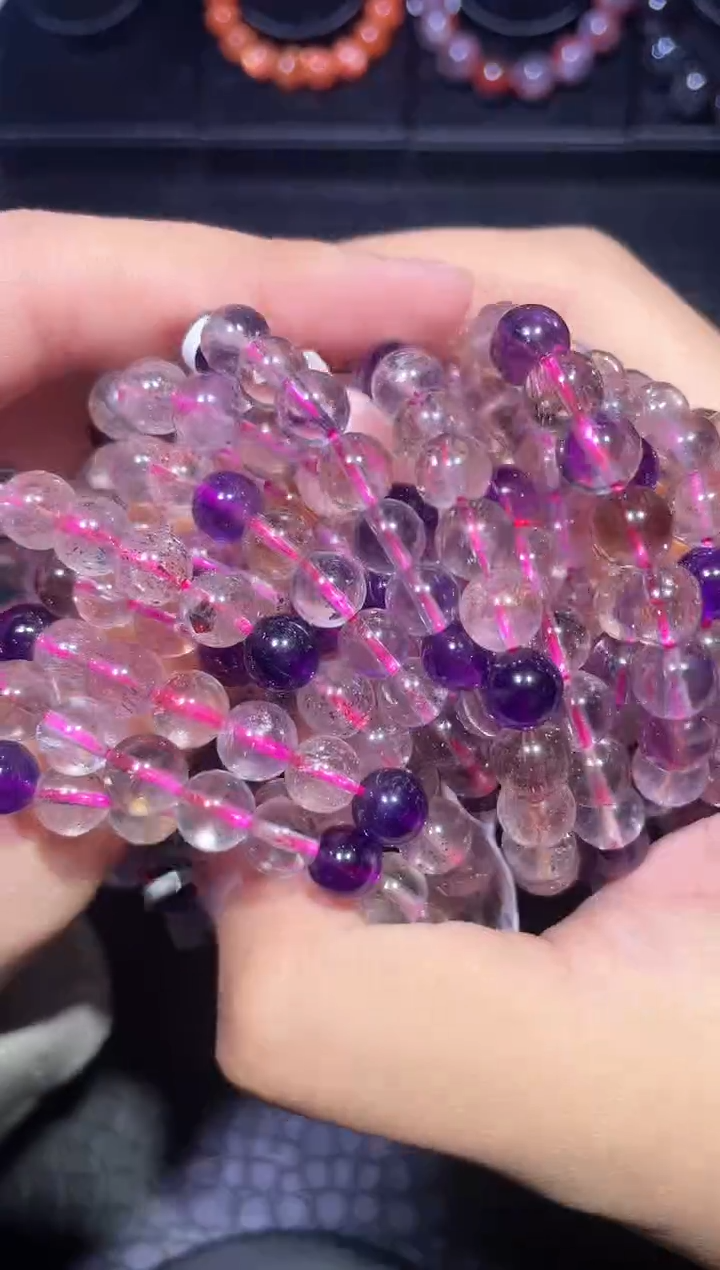 【闪购商品】水晶手链未镶嵌超七单圈A7（多样性发其一）