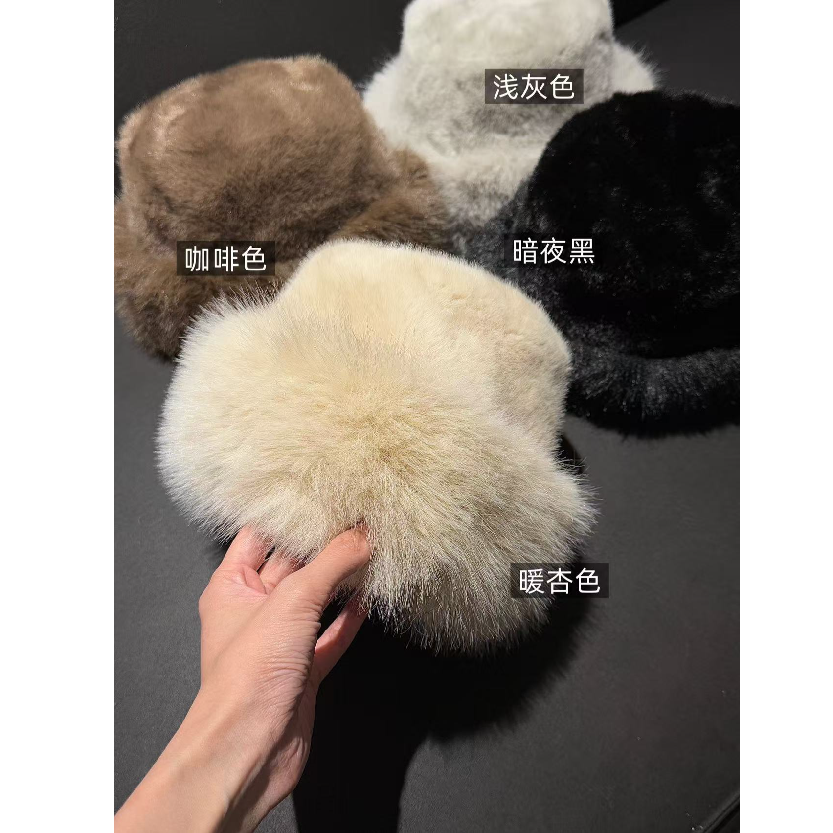 『GTYU』毛毛贝雷帽 保暖显脸小 人手必备冬季 6049