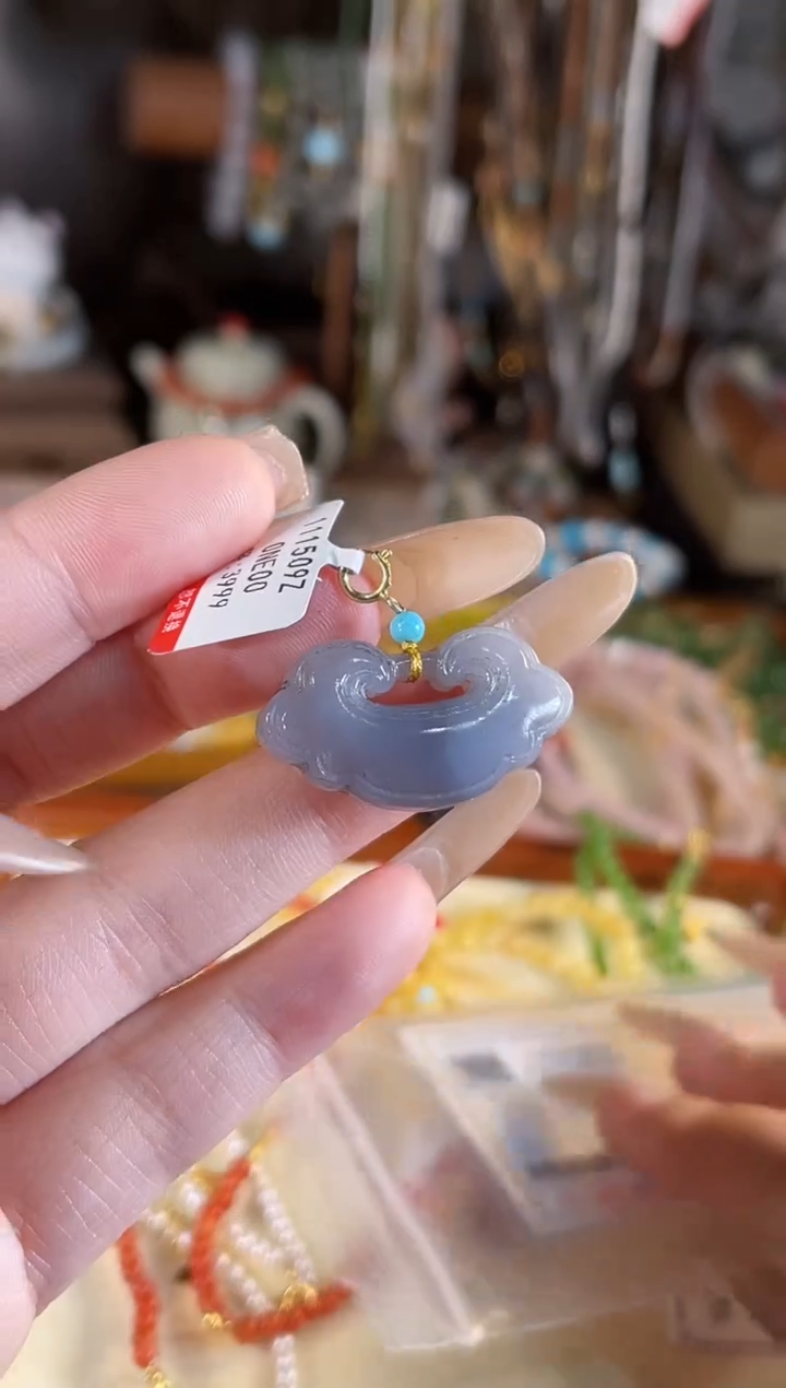 【闪购商品】和田玉吊坠(不含链)银S925镶嵌多样性发货其一