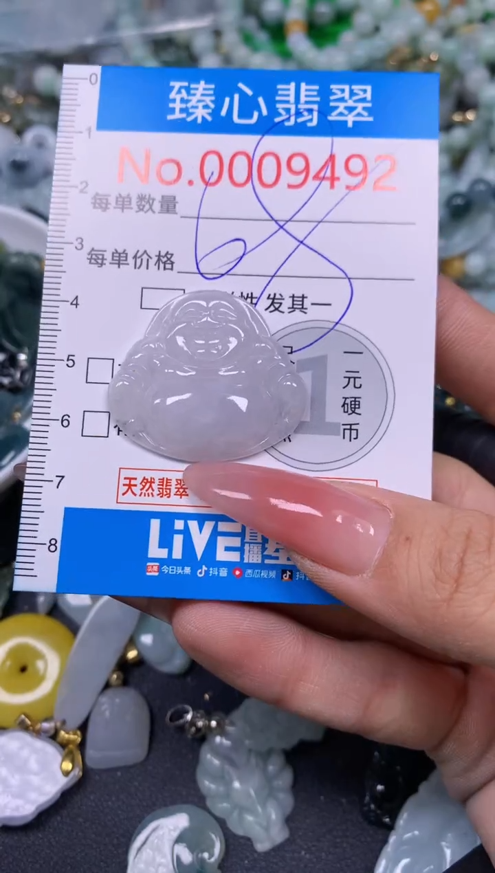 【闪购商品】翡翠颈饰未镶嵌含绳0009492