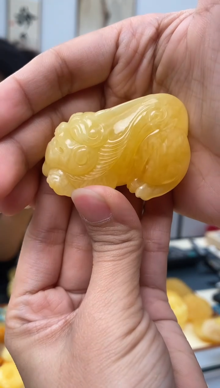 【闪购商品】琥珀裸石未镶嵌天然琥珀蜜蜡貔貅