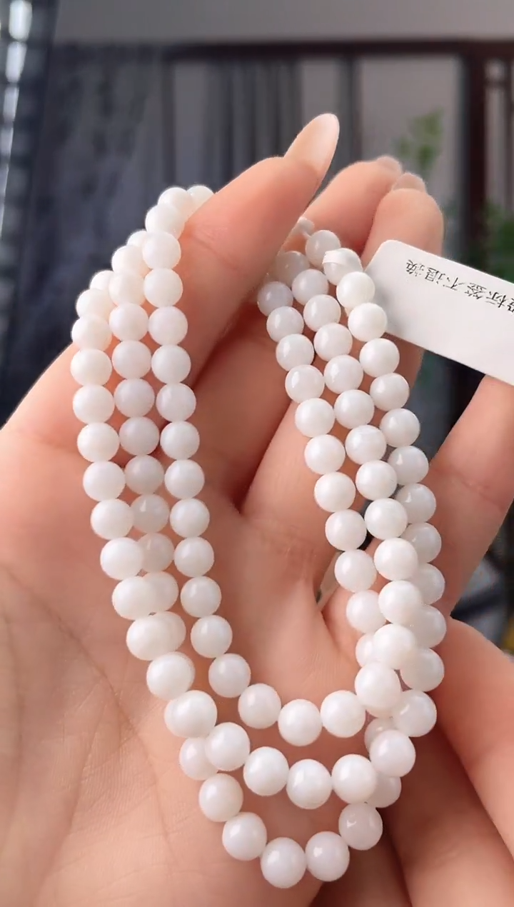 未镶嵌手串和田玉108珠链 xp