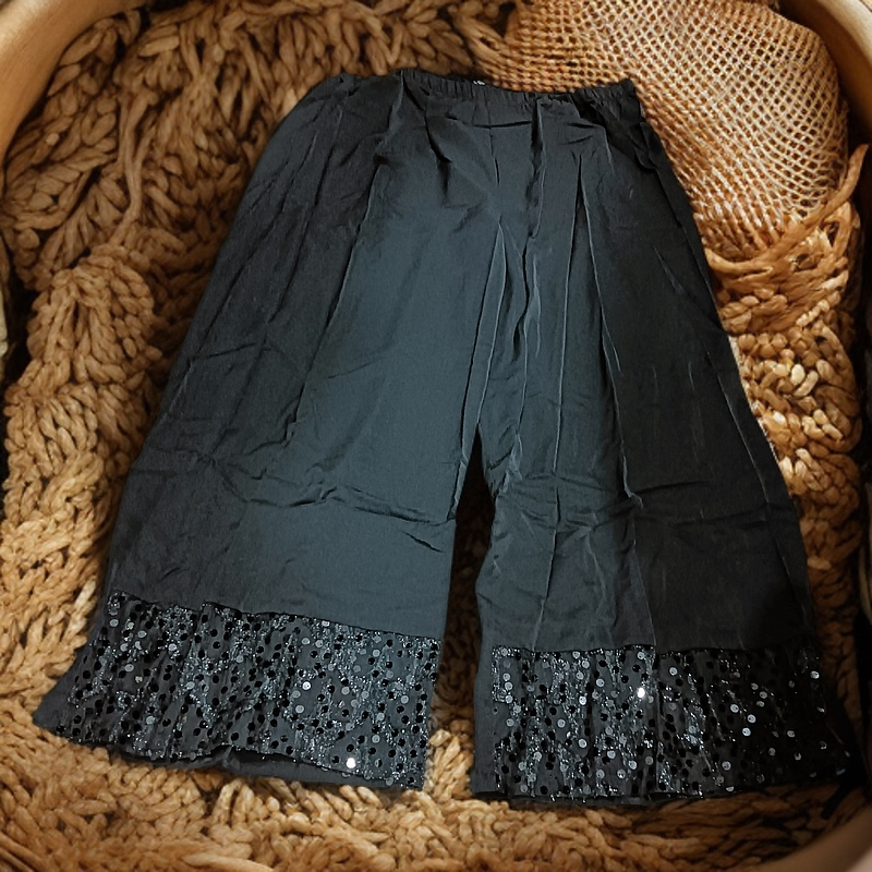 22黑色加肥加大加长裤子