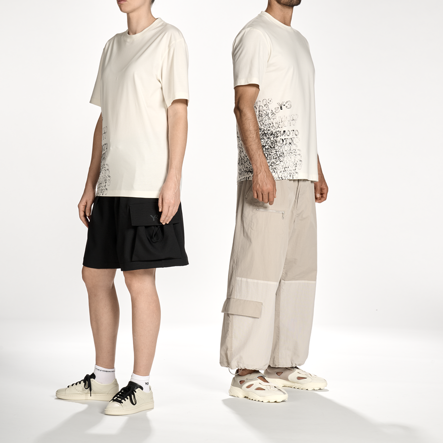Y-3/Y-3（55-KR2224）白色26春夏新款印花休闲时尚运动短袖T恤