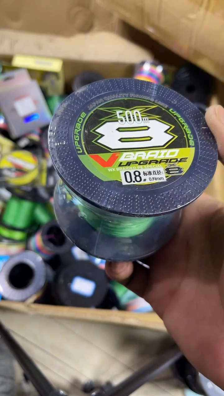 PE---0.8---X8绿色路亚线500米尾货