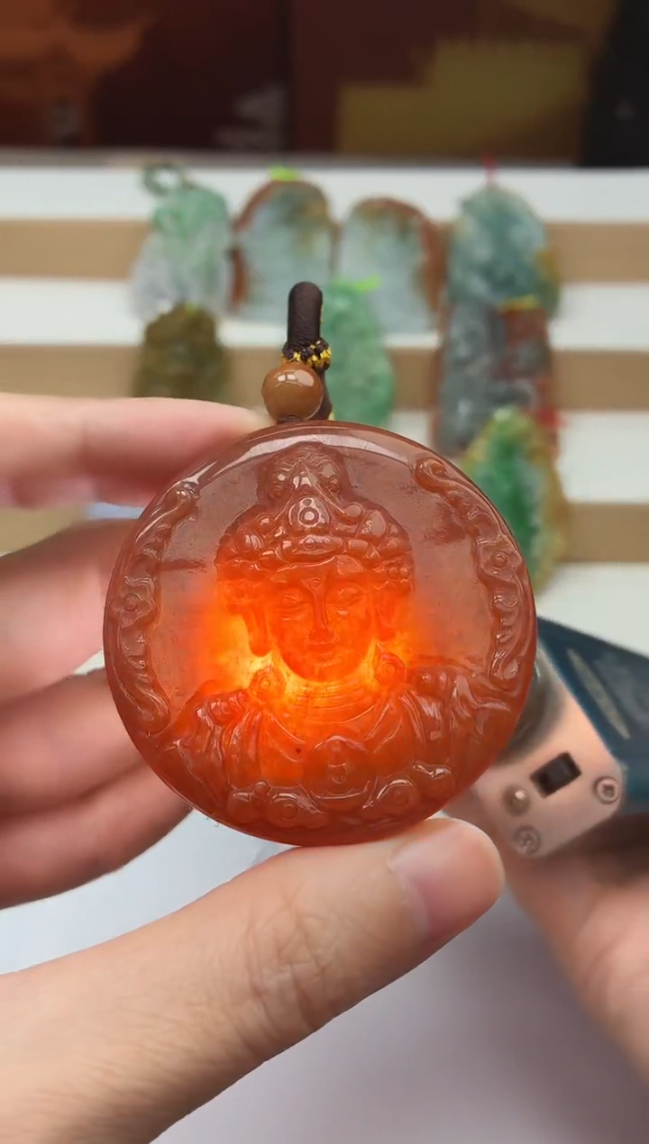 颈饰未镶嵌翡翠牌子