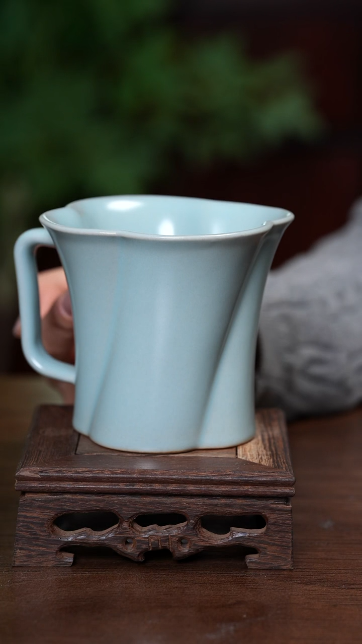 【闪购商品】宝丰原产地仿古釉汝瓷咖啡单杯（微瑕）