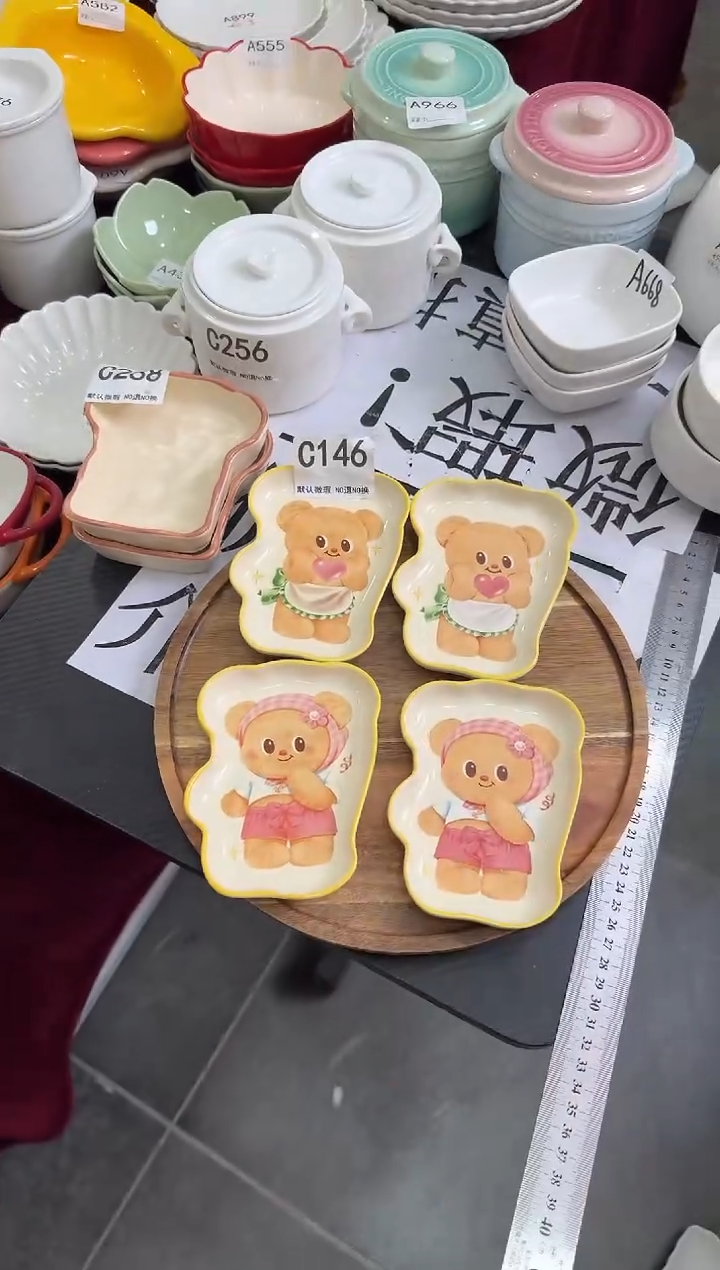 摆件陶C146-4个   仓库微瑕陶瓷清仓福利