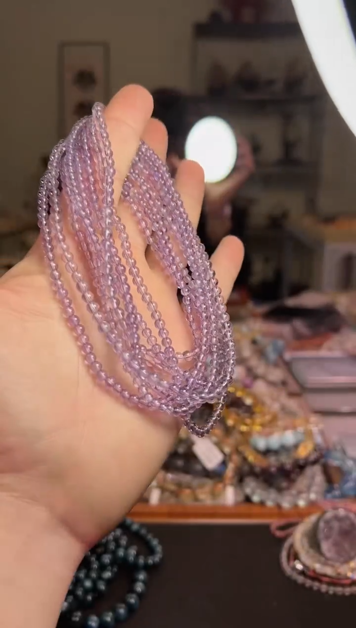 【闪购商品】紫晶手链未镶嵌4.5mm±玻利维亚多圈（多样性发其一）