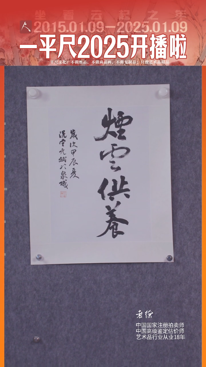 【闪购商品】书法14韩斌原托原裱书法精品烟云供养