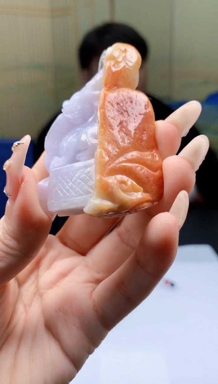 【闪购商品】定制翡翠未镶嵌5060ty-毛货挂件120
