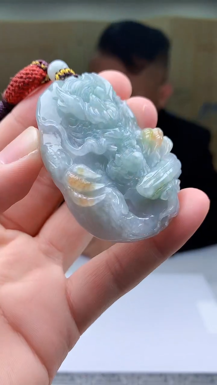 【闪购商品】定制翡翠未镶嵌4969bb-毛货挂件