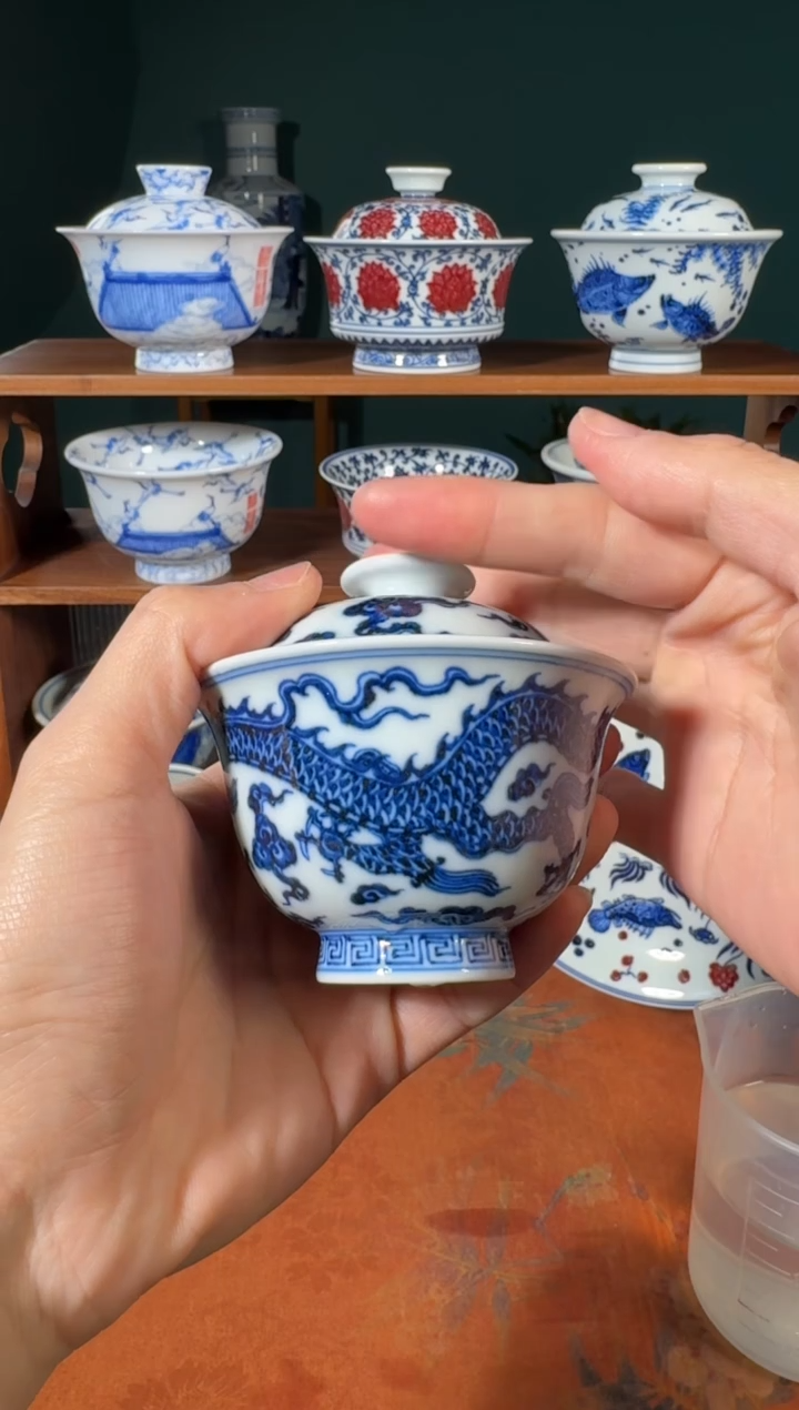 【闪购商品】杯刘建锋窑龙小盖碗