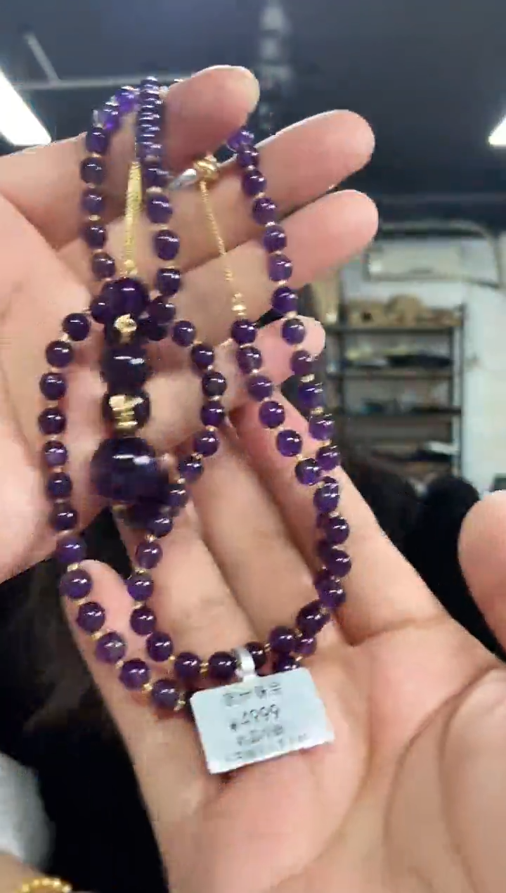 【闪购商品】水晶项链未镶嵌多样性发其一，颜色微差