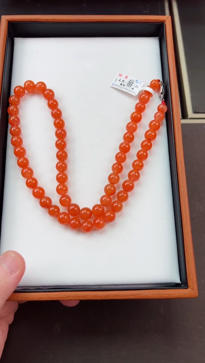 【闪购商品】南红玛瑙项链未镶嵌妈妈链（6855）