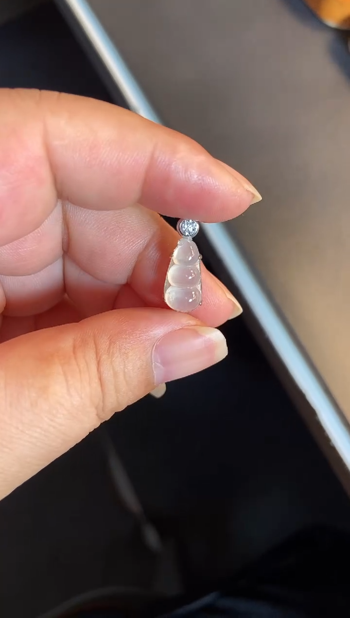 吊坠(不含链)银S925镶嵌翡翠1