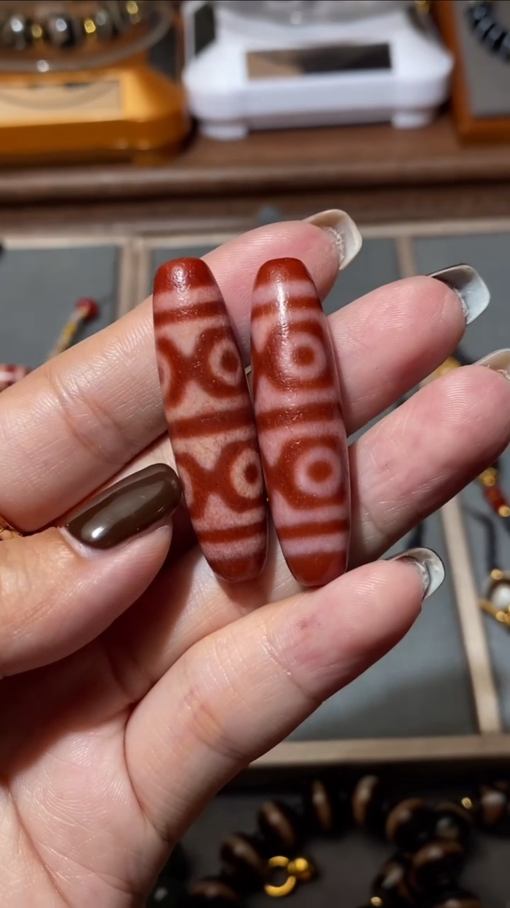 【闪购商品】玛瑙/玉髓颈饰未镶嵌LZ-00901xm六眼单珠多样性发其一