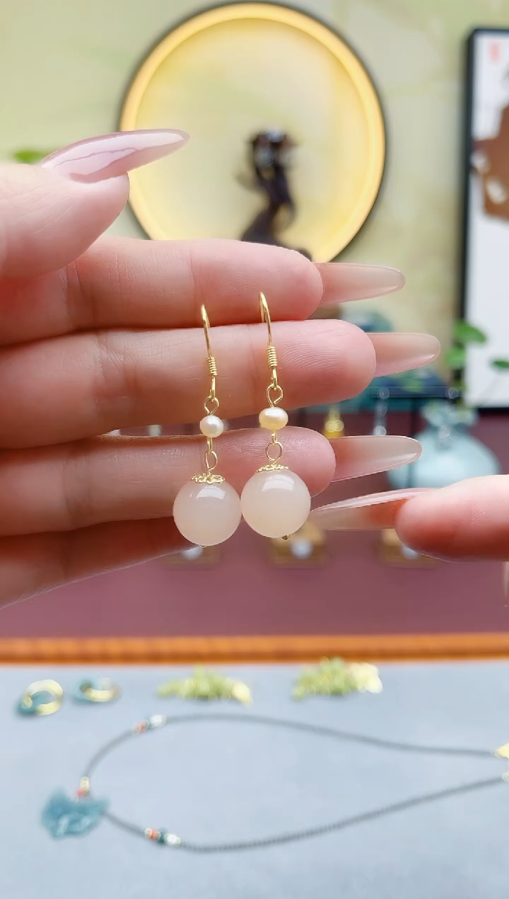 未镶嵌耳饰淡水珍珠660