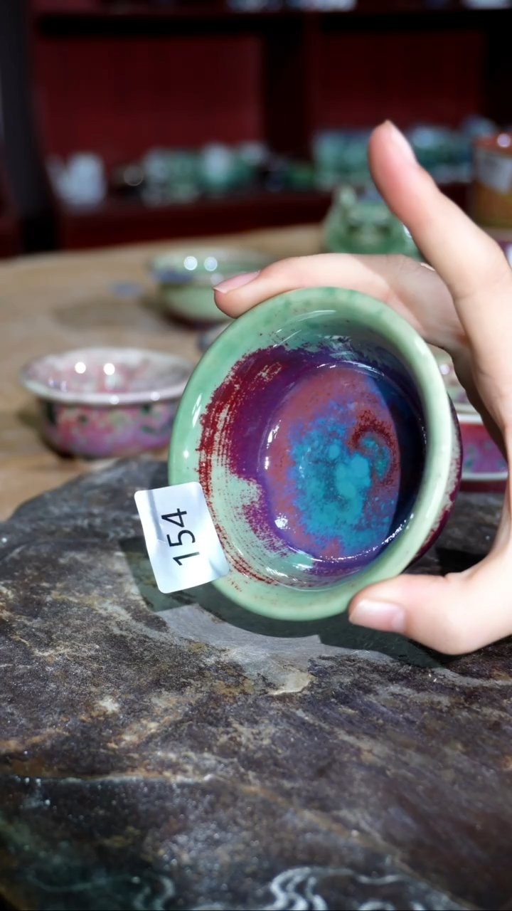 摆件精品窑变钧瓷茶器