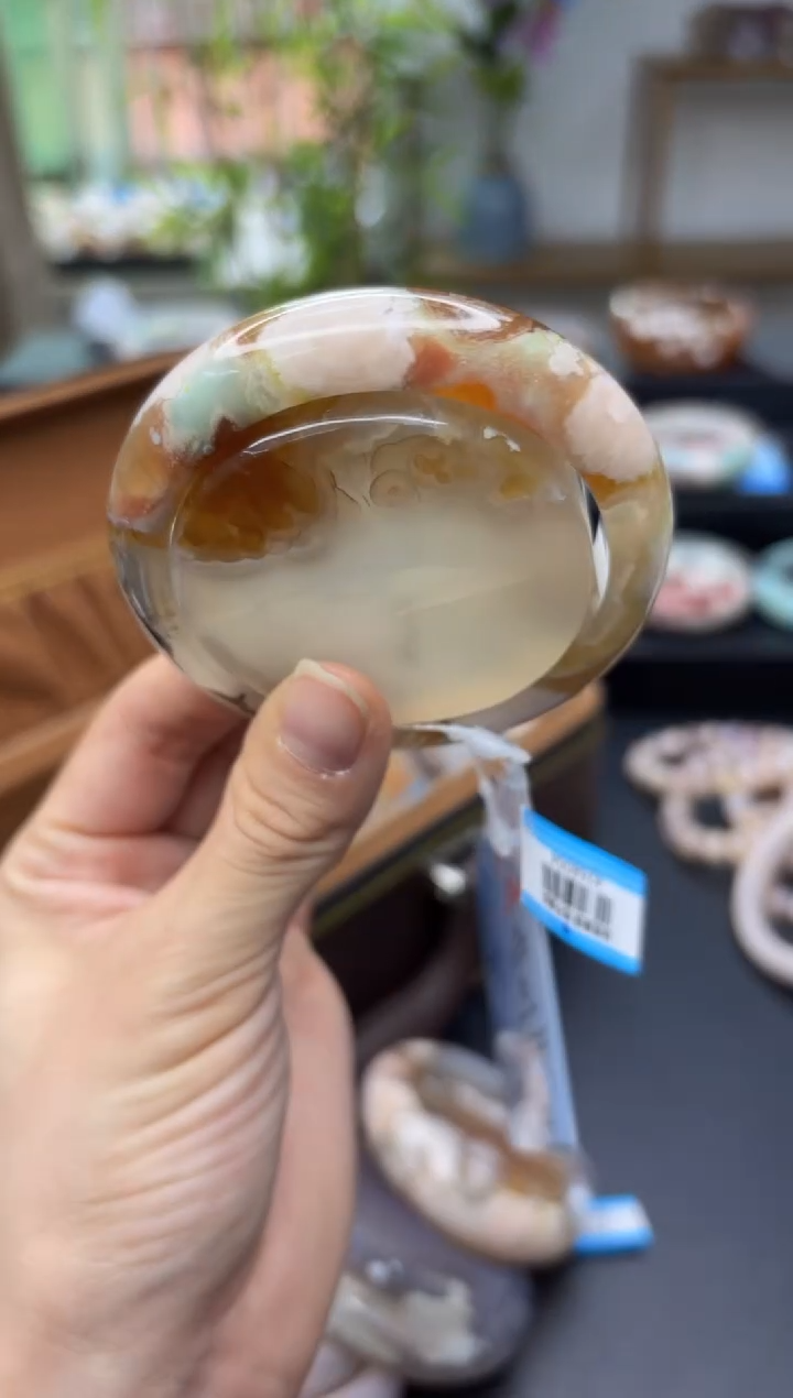 【闪购商品】石英质玉手镯未镶嵌A1572(55圈赠送镯心)