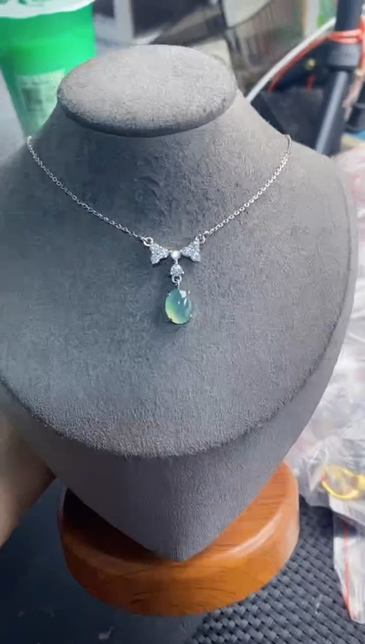 银S925镶嵌戒指翡翠999----5