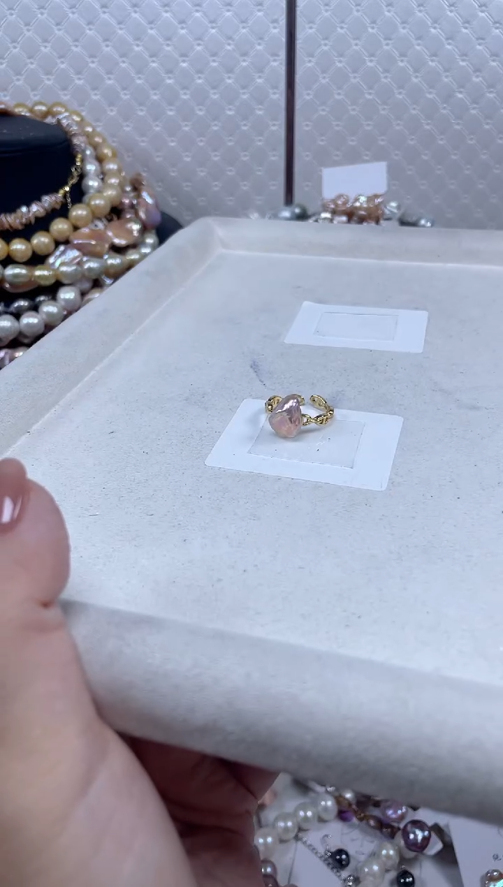 未镶嵌戒指淡水珍珠【纯恬珍珠】