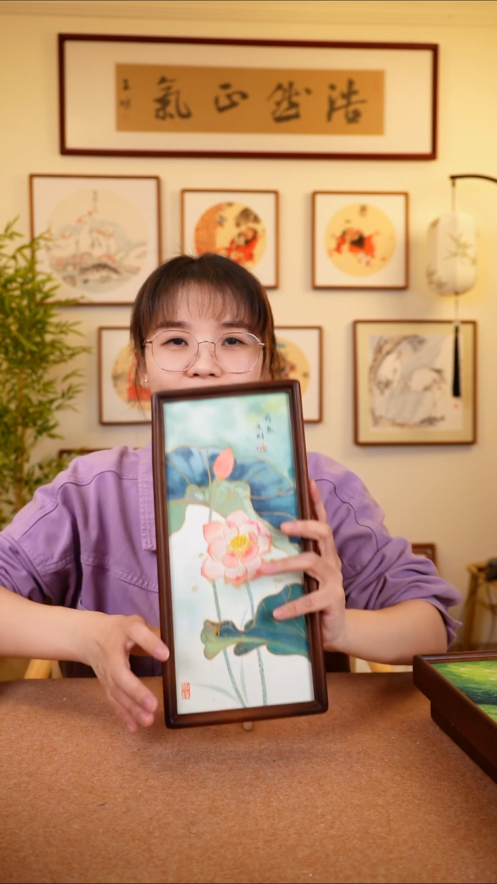 竖款鹿鸣现代美术馆-岳倚竹老师作品
