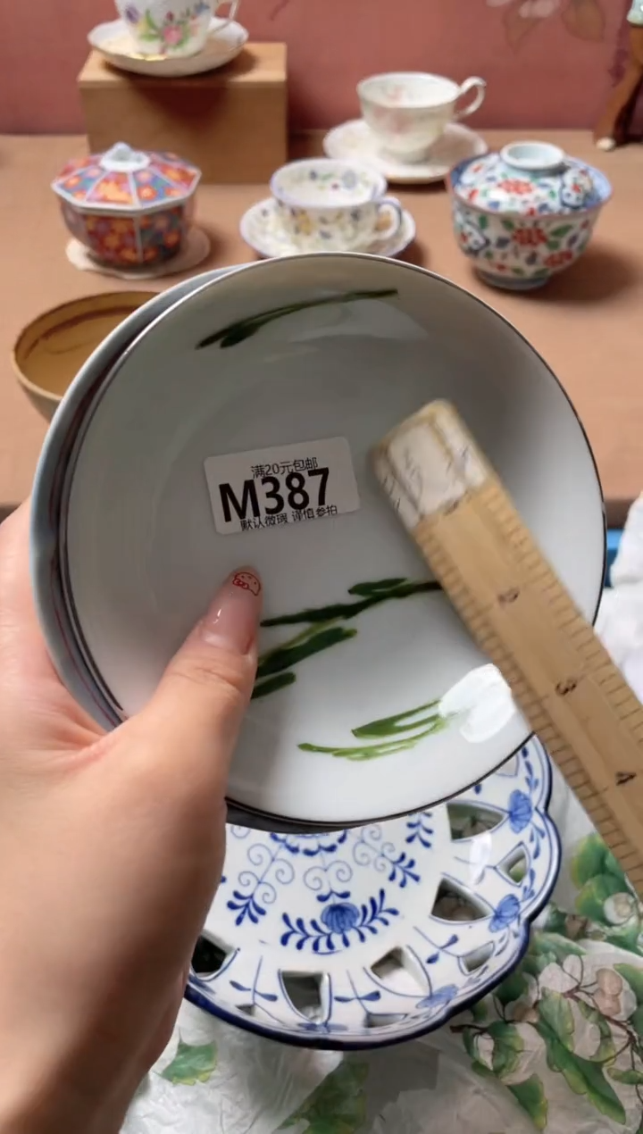 瓷片吧****猫瓷器瓷器M387