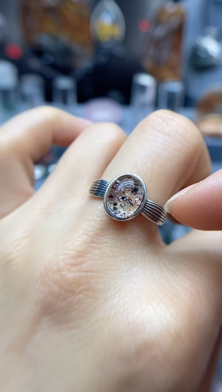 【闪购商品】水晶戒指银S925镶嵌水晶水晶