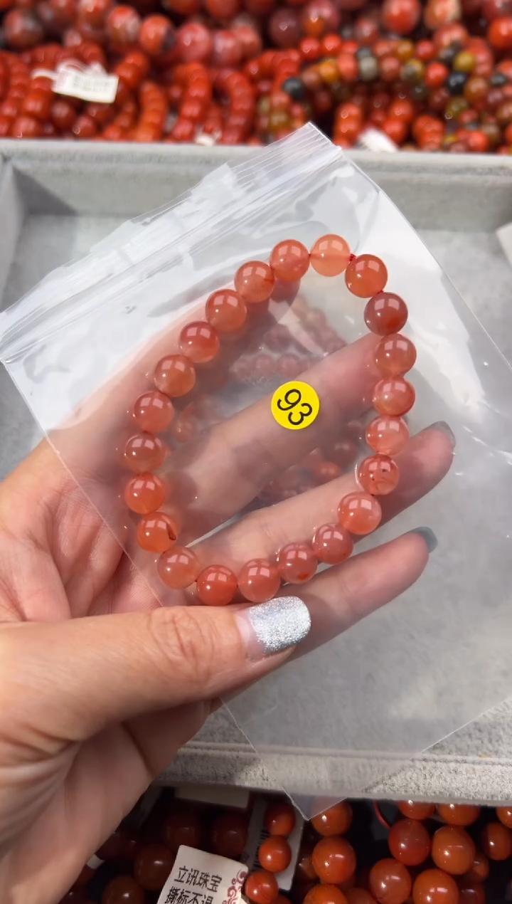 未镶嵌手串南红玛瑙8+