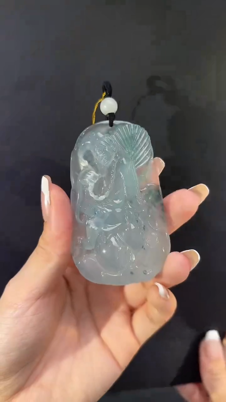 【闪购商品】翡翠吊坠(不含链)未镶嵌翡翠济公吊坠多人不退不换