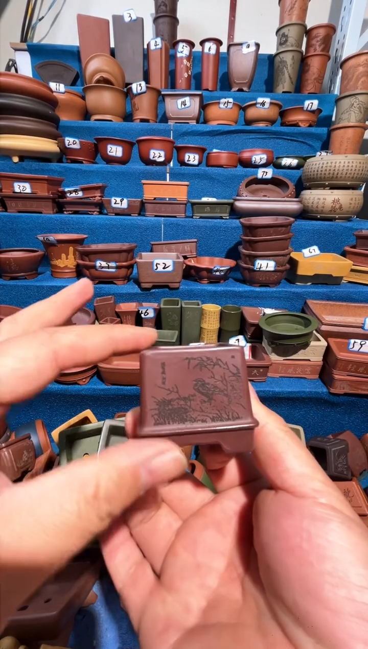 【闪购商品】紫砂紫砂花盆3.5*3.5