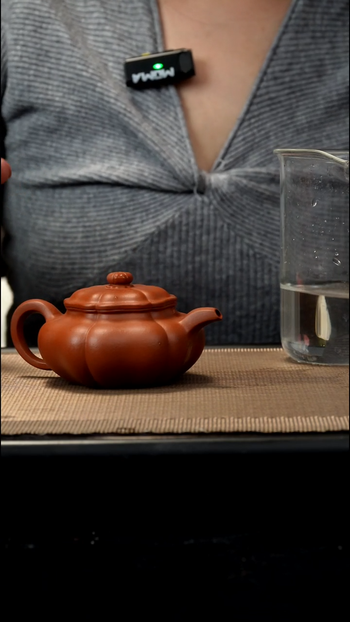 紫砂茶盏生砂朱泥葵仿古150CC微瑕