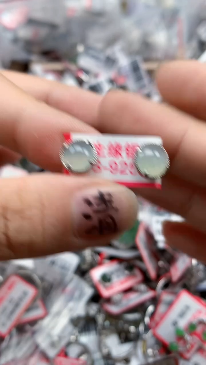 银S925镶嵌戒指翡翠天然A货缅甸翡翠