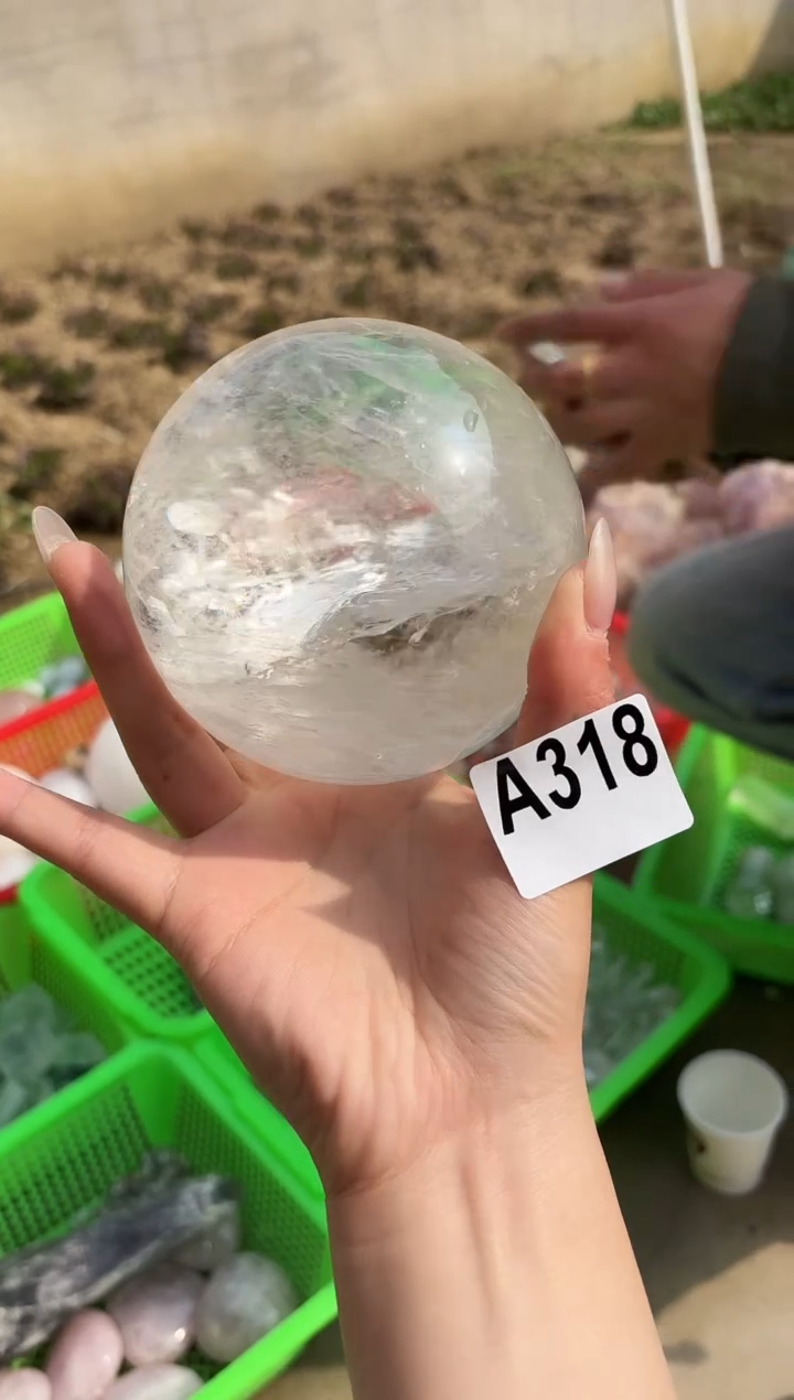 【闪购商品】水晶摆件未镶嵌白水晶球 318