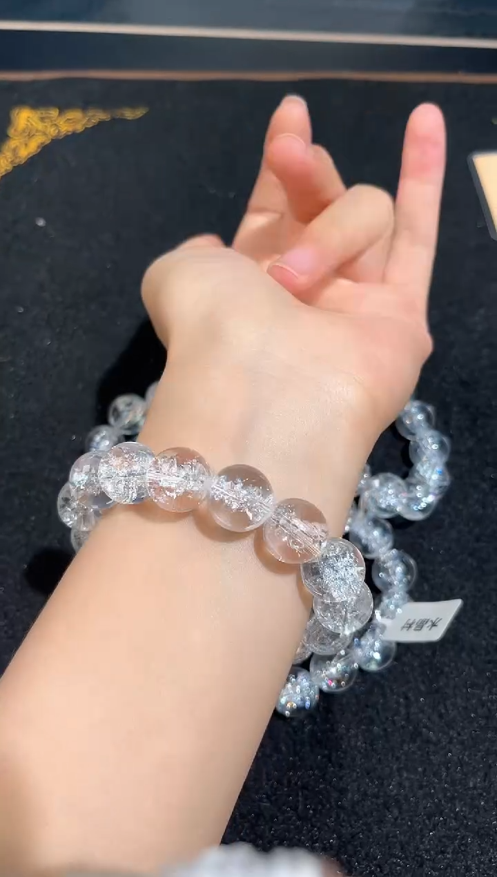 未镶嵌手链水晶35号喜马拉雅白水晶单圈13+mm