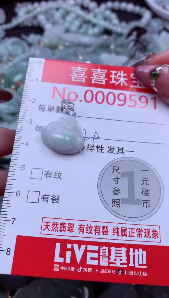 颈饰未镶嵌翡翠9591