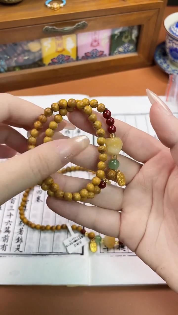 文玩核桃手串菩提木质串珠手串/多发性其一/不带盒子
