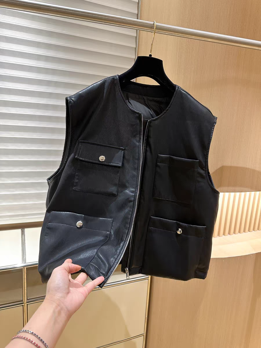 宽松保暖常规款马夹夏季秋季马甲拉链复古ins冬季