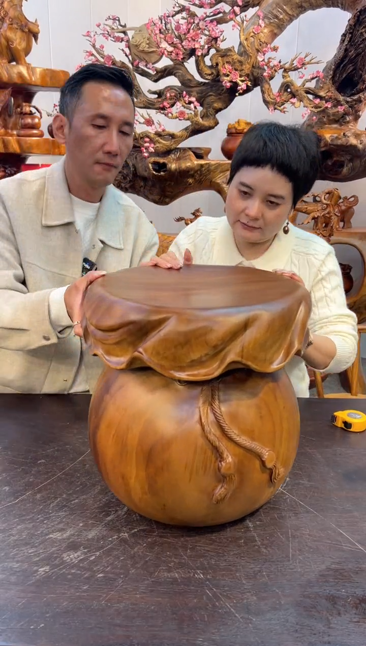 木实木手工福袋凳子