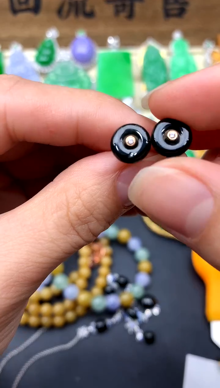 【闪购商品】翡翠耳饰18K金镶嵌299-中国好珍宝