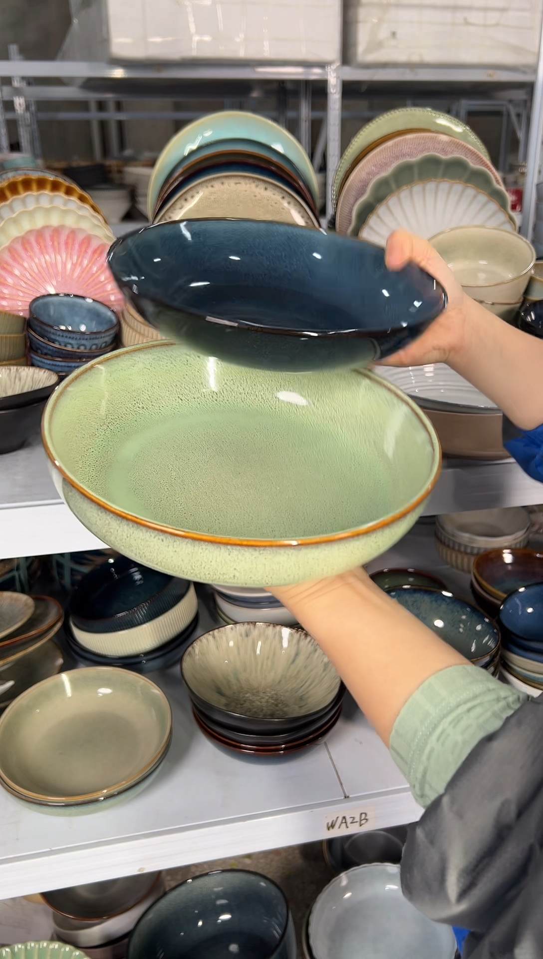 陶瓷外贸尾货瑕疵满20包邮X2 深盘组合