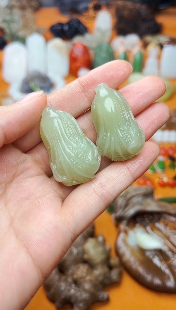 【闪购商品】和田玉颈饰未镶嵌白菜多样性拍一发一