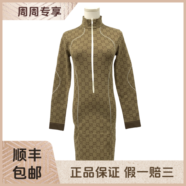 妃鱼/古驰/锦纶/连衣裙/95新/z三二六