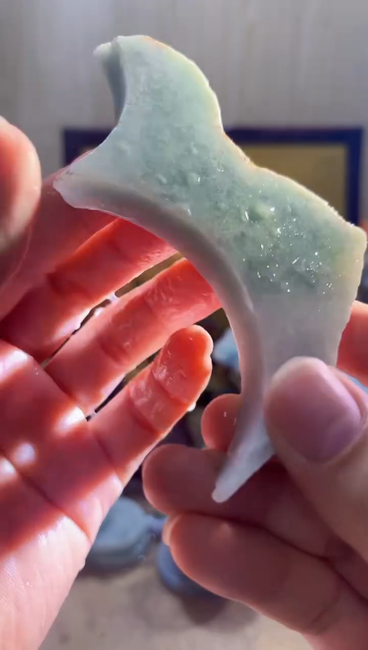 翡翠挂件未镶嵌A货常星2547