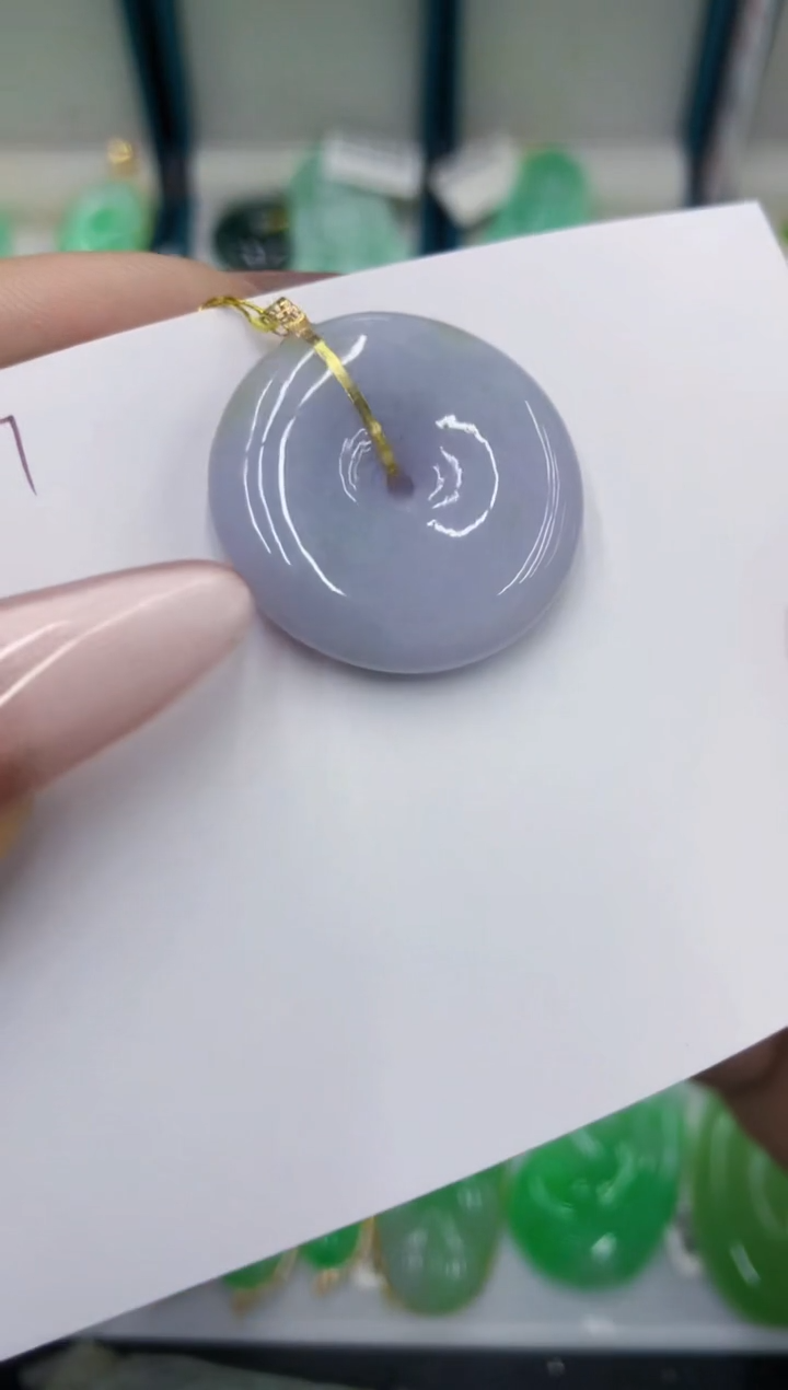 颈饰18K金镶嵌翡翠111111