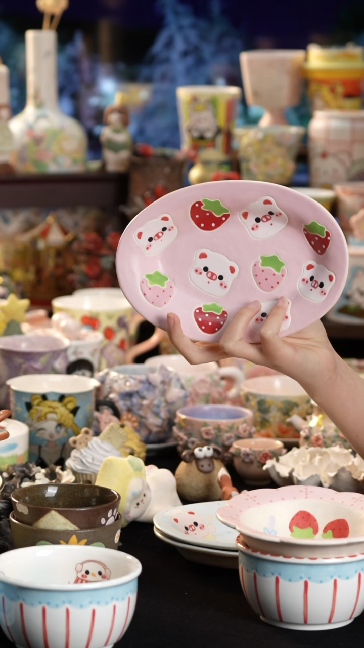 其他陶景德镇釉下彩手绘设计师款陶瓷