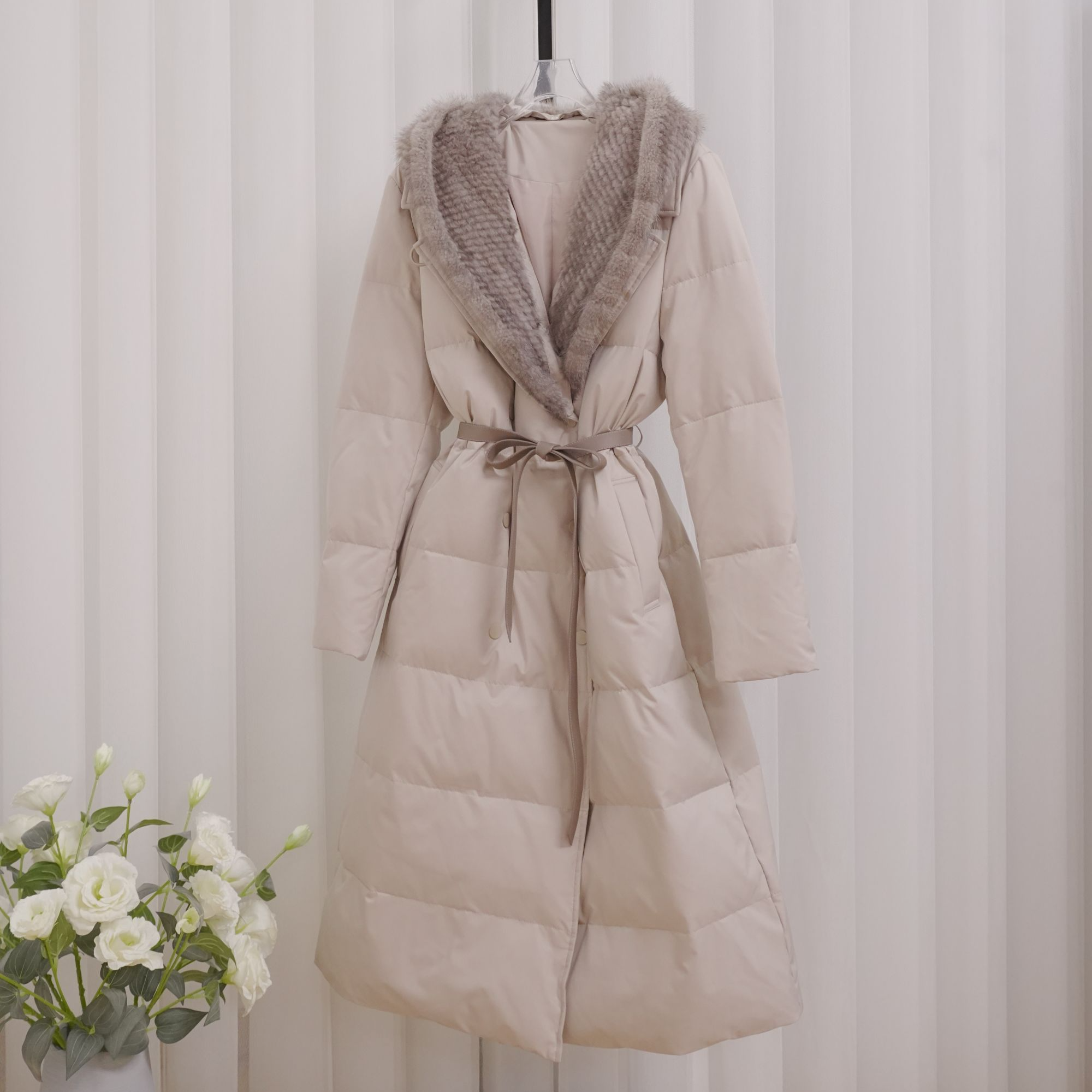 2025文哥工作室女冬季高定时尚设计气质羽绒外套YX-82188