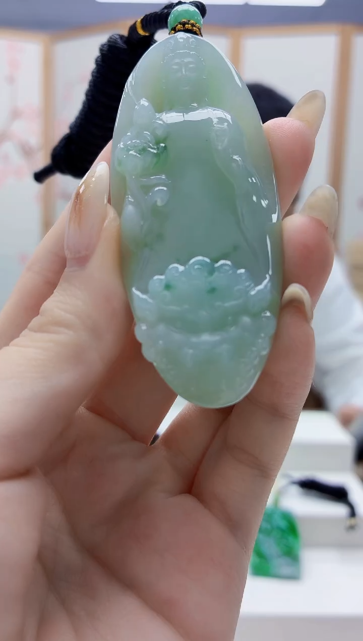 未镶嵌定制翡翠4898jw-毛货挂件26